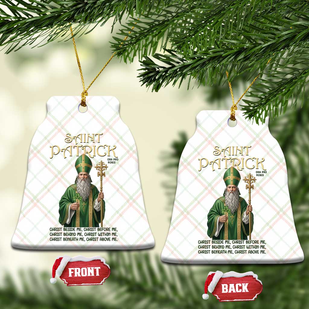 Saint Patrick Ora Pro Nobis Ceramic Ornament Irish Christian Prayer TS12 Print Your Wear