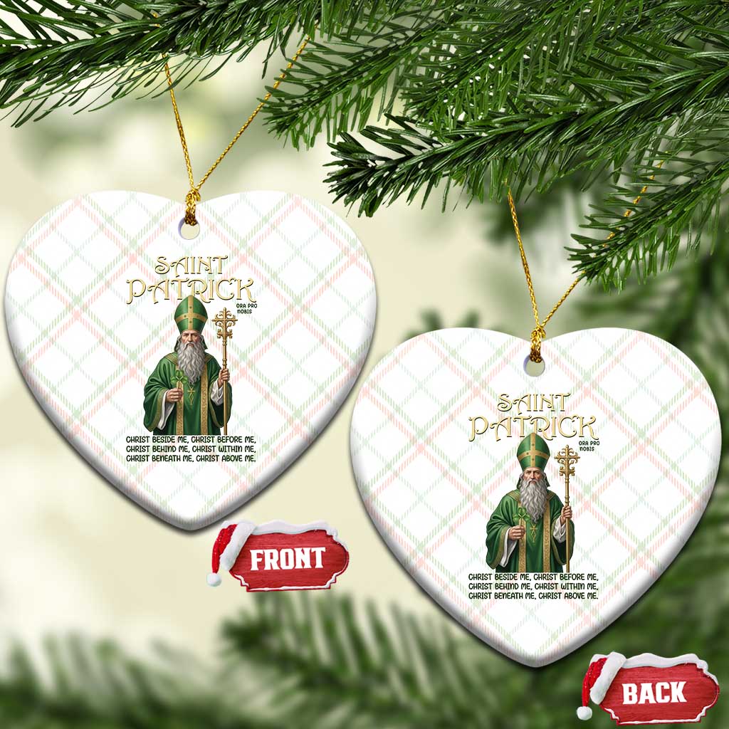 Saint Patrick Ora Pro Nobis Ceramic Ornament Irish Christian Prayer TS12 Print Your Wear