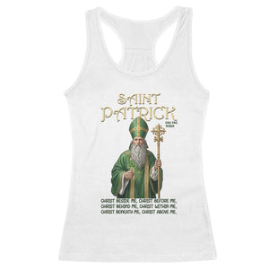 Saint Patrick Ora Pro Nobis Racerback Tank Top Irish Christian Prayer TS12 White Print Your Wear