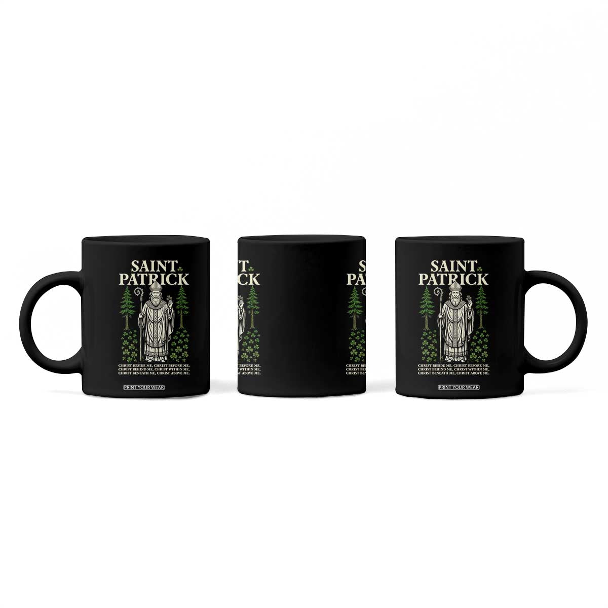 Saint Patrick Breastplate Prayer Coffee Mug Irish Christian Gift TS12 Print Your Wear