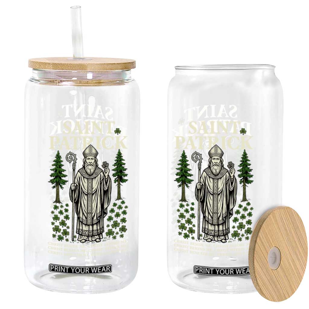 Saint Patrick Breastplate Prayer Glass Can Irish Christian Gift TS12 Print Your Wear