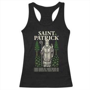 Saint Patrick Breastplate Prayer Racerback Tank Top Irish Christian Gift TS12 Black Print Your Wear