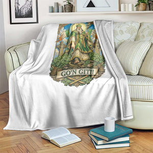Funny Saint Patrick Go'n Git Snake Throw Blanket St Patricks Day TS12 Print Your Wear