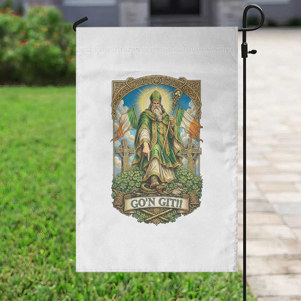 Funny Saint Patrick Go'n Git Snake Garden Flag St Patricks Day TS12 Print Your Wear
