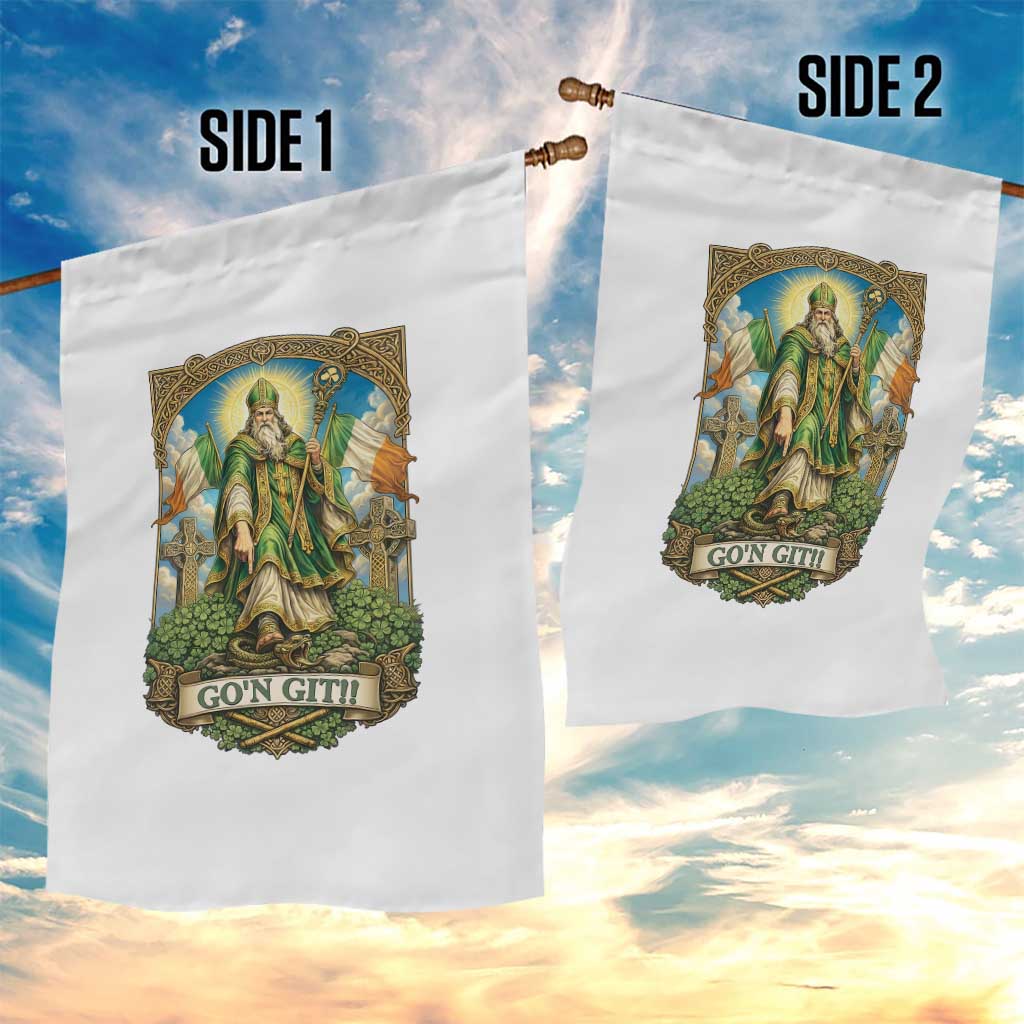 Funny Saint Patrick Go'n Git Snake Garden Flag St Patricks Day TS12 Print Your Wear