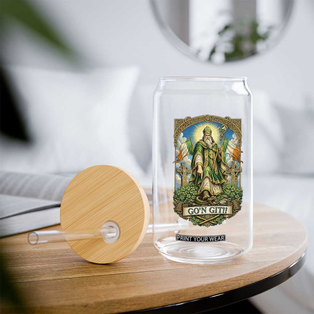 Funny Saint Patrick Go'n Git Snake Glass Can St Patricks Day TS12 Print Your Wear