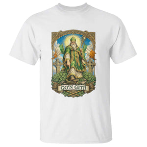 Funny Saint Patrick Go'n Git Snake T Shirt St Patricks Day TS12 White Print Your Wear