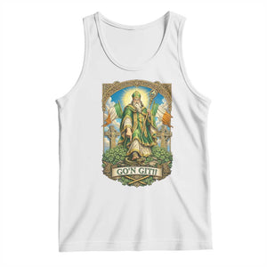 Funny Saint Patrick Go'n Git Snake Tank Top St Patricks Day TS12 White Print Your Wear