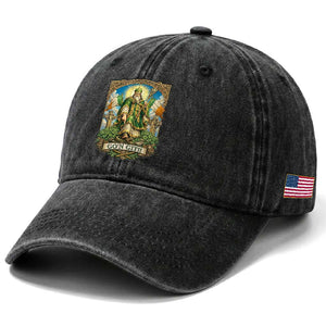 Funny Saint Patrick Go'n Git Snake Washed Cotton Baseball Cap St Patricks Day TS12 Print Your Wear