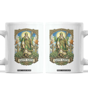 Funny Saint Patrick Go'n Git Snake Coffee Mug St Patricks Day TS12 White Print Your Wear