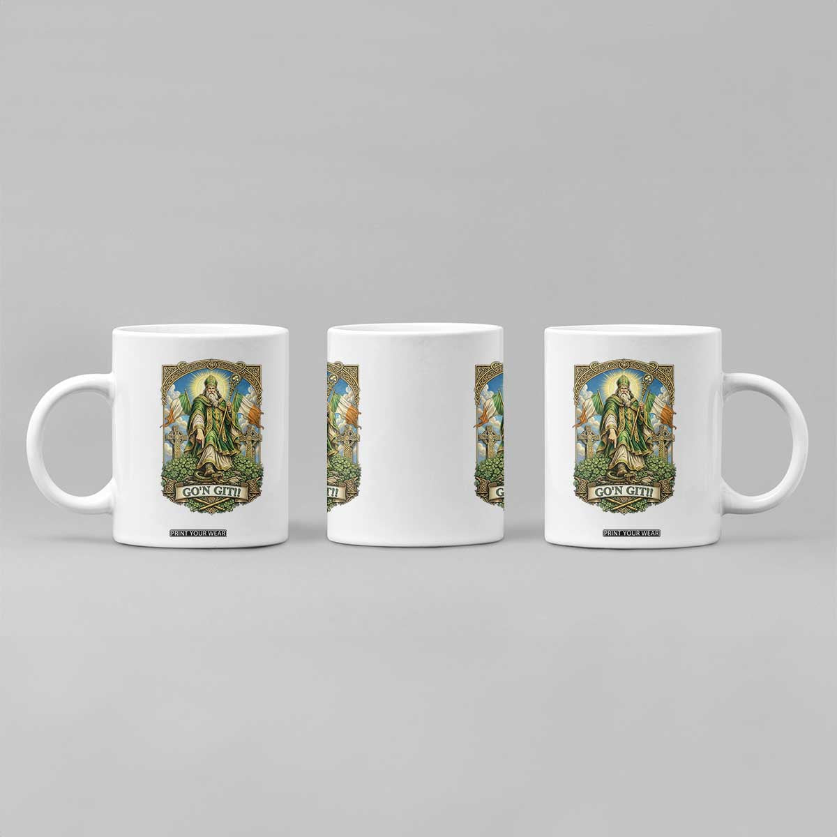 Funny Saint Patrick Go'n Git Snake Coffee Mug St Patricks Day TS12 Print Your Wear