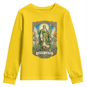 Funny Saint Patrick Go'n Git Snake Youth Sweatshirt St Patricks Day TS12 Daisy Print Your Wear