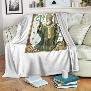 Saint Patrick Go'n Git Throw Blanket Funny St Patricks Day Snake Legend TS12 Print Your Wear