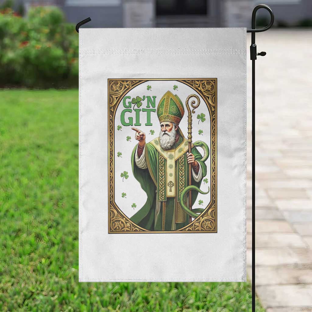 Saint Patrick Go'n Git Garden Flag Funny St Patricks Day Snake Legend TS12 Print Your Wear