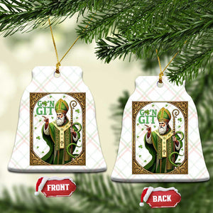 Saint Patrick Go'n Git Ceramic Ornament Funny St Patricks Day Snake Legend TS12 Print Your Wear
