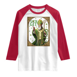Saint Patrick Go'n Git Raglan Shirt Funny St Patricks Day Snake Legend TS12 White Red Print Your Wear