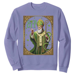 Saint Patrick Go'n Git Sweatshirt Funny St Patricks Day Snake Legend TS12 Violet Print Your Wear