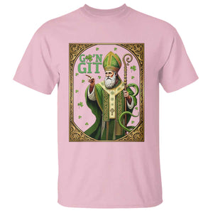 Saint Patrick Go'n Git T Shirt Funny St Patricks Day Snake Legend TS12 Light Pink Print Your Wear