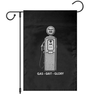 Route Highway 66 Americana Road Trip Garden Flag Gas Grill Glory TS12 Black Print Your Wear