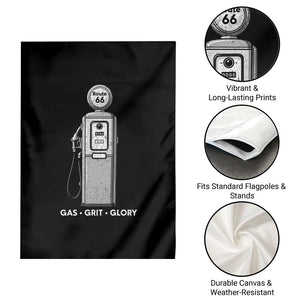 Route Highway 66 Americana Road Trip Garden Flag Gas Grill Glory TS12 Print Your Wear