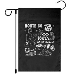 Route Highway 66 100th Anniversary Garden Flag The Mother Road Centennial TS12 Black Print Your Wear