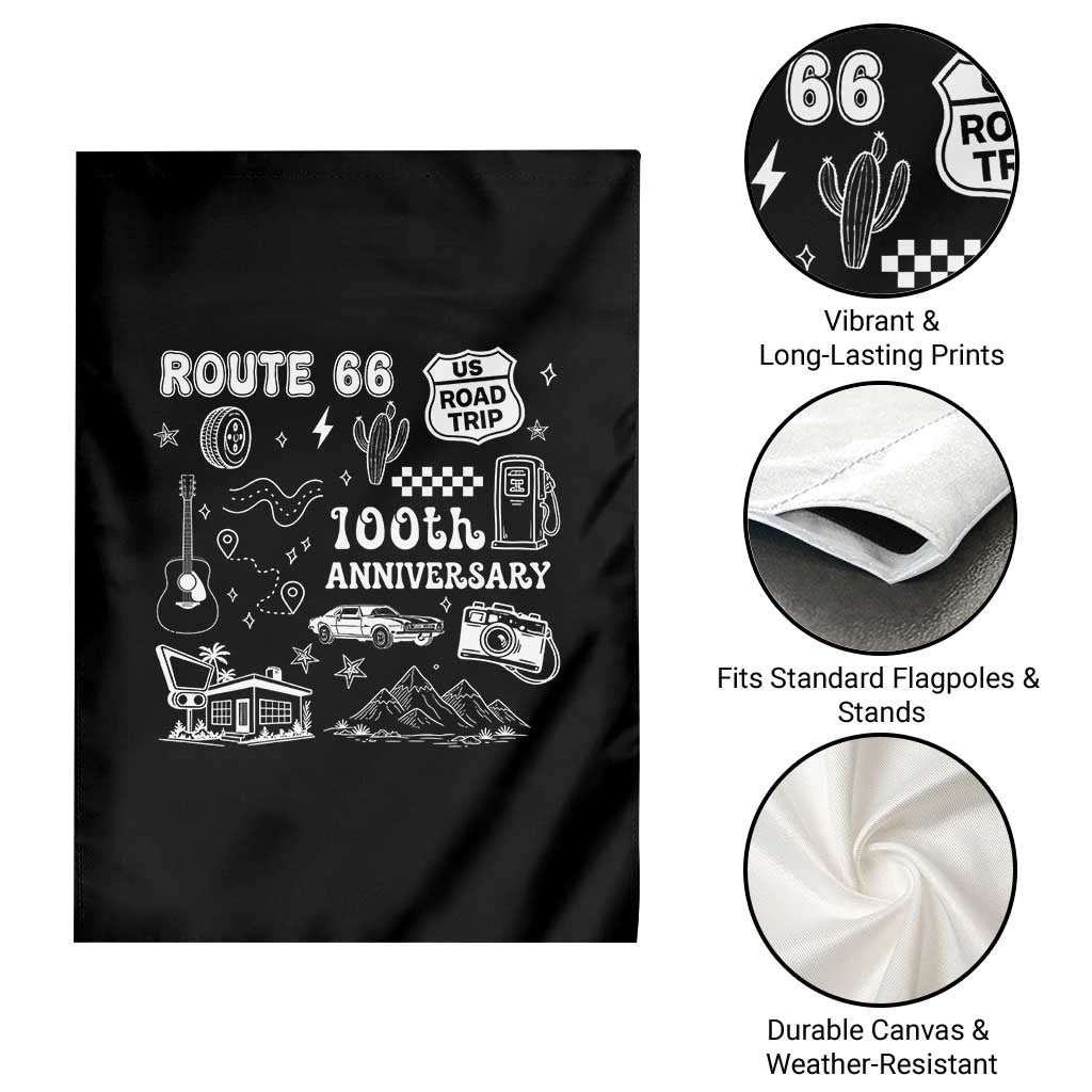 Route Highway 66 100th Anniversary Garden Flag The Mother Road Centennial TS12 Print Your Wear