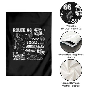 Route Highway 66 100th Anniversary Garden Flag The Mother Road Centennial TS12 Print Your Wear