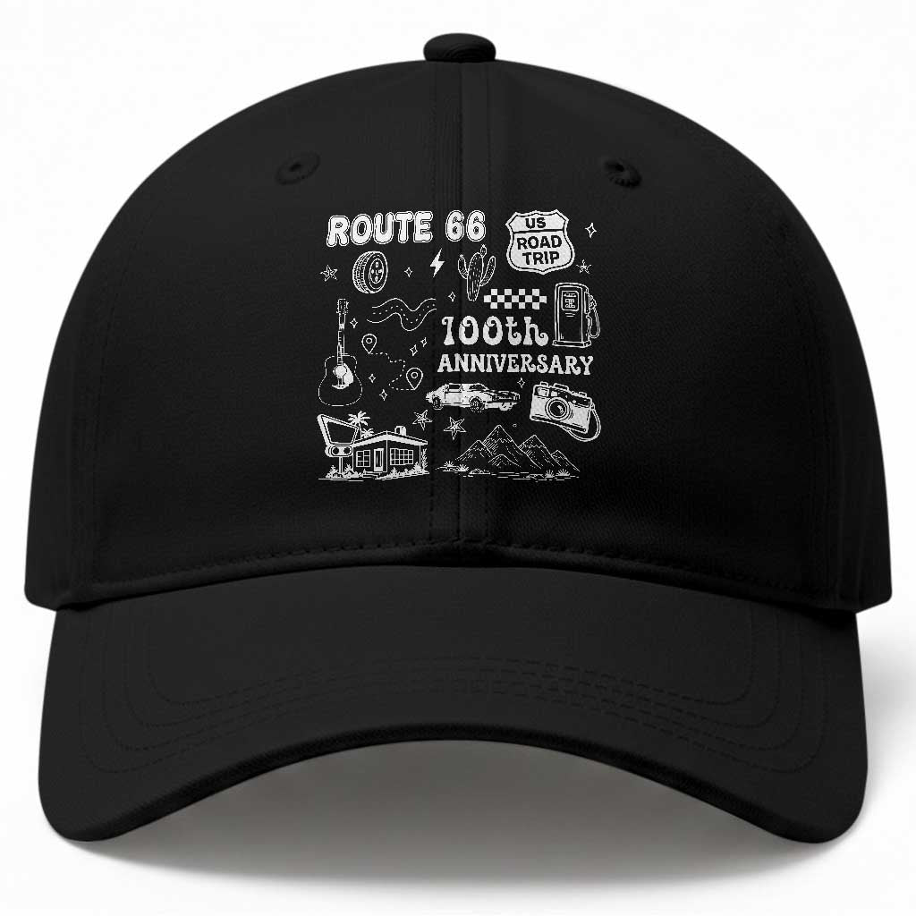 Route Highway 66 100th Anniversary Baseball Cap The Mother Road Centennial TS12 Print Your Wear