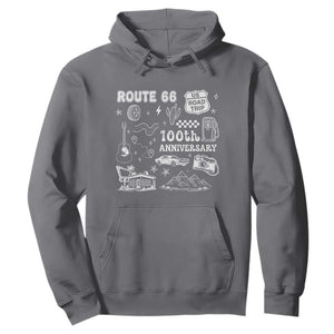 Route Highway 66 100th Anniversary Hoodie The Mother Road Centennial TS12 Charcoal Print Your Wear