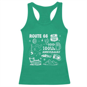 Route Highway 66 100th Anniversary Racerback Tank Top The Mother Road Centennial TS12 Irish Green Print Your Wear