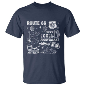 Route Highway 66 100th Anniversary T Shirt The Mother Road Centennial TS12 Navy Print Your Wear