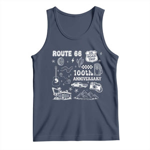Route Highway 66 100th Anniversary Tank Top The Mother Road Centennial TS12 Navy Print Your Wear