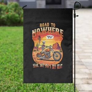 Funny Route Highway 66 Biker Skeleton Garden Flag Road To Adventure TS12 Print Your Wear