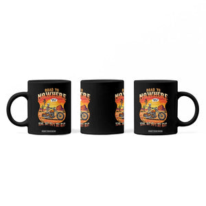Funny Route Highway 66 Biker Skeleton Coffee Mug Road To Adventure TS12 Print Your Wear