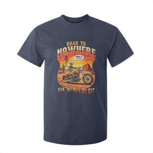 Funny Route Highway 66 Biker Skeleton T Shirt For Kid Road To Adventure TS12 Navy Print Your Wear