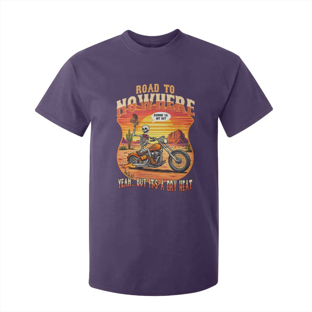 Funny Route Highway 66 Biker Skeleton T Shirt For Kid Road To Adventure TS12 Purple Print Your Wear