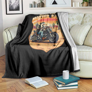 Funny Route Highway 66 Goose Biker Throw Blanket Ride The Mother Road TS12 Print Your Wear