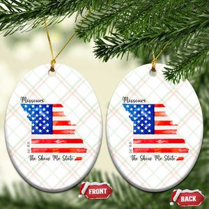 The Show Me State Est 1821 Ceramic Ornament Proud Missourian Gift TS12 Print Your Wear