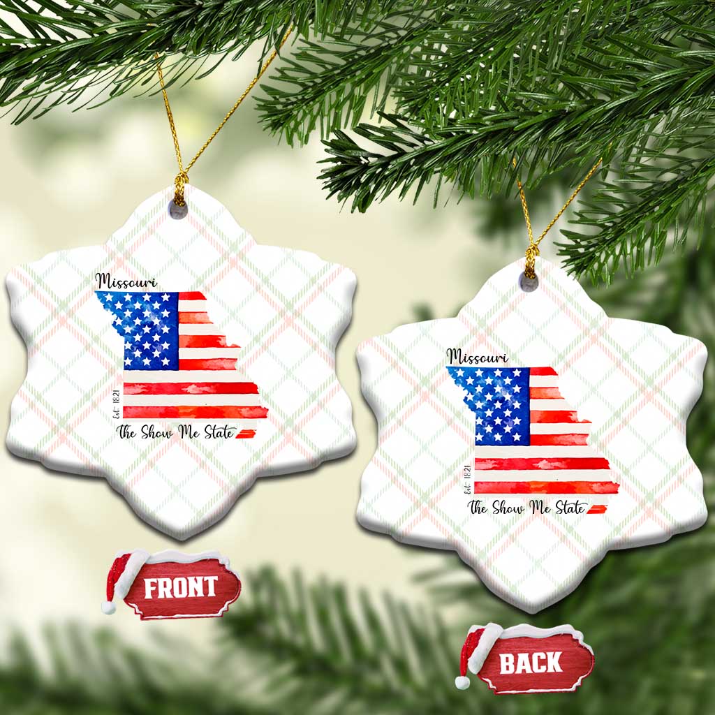 The Show Me State Est 1821 Ceramic Ornament Proud Missourian Gift TS12 Print Your Wear