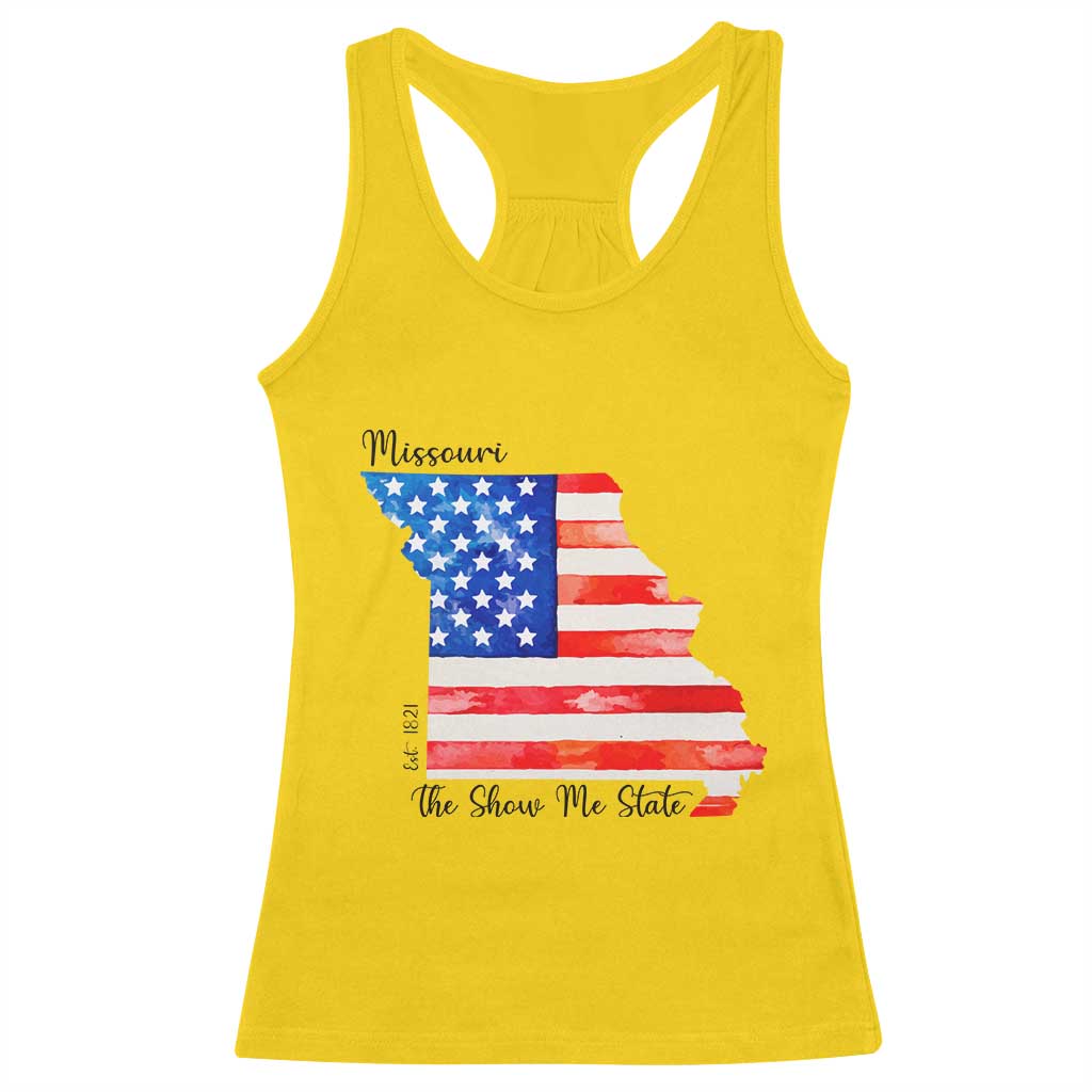 The Show Me State Est 1821 Racerback Tank Top Proud Missourian Gift TS12 Daisy Print Your Wear