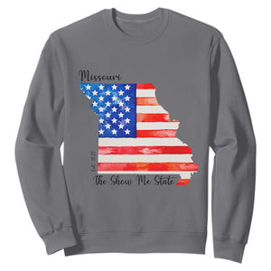 The Show Me State Est 1821 Sweatshirt Proud Missourian Gift TS12 Charcoal Print Your Wear