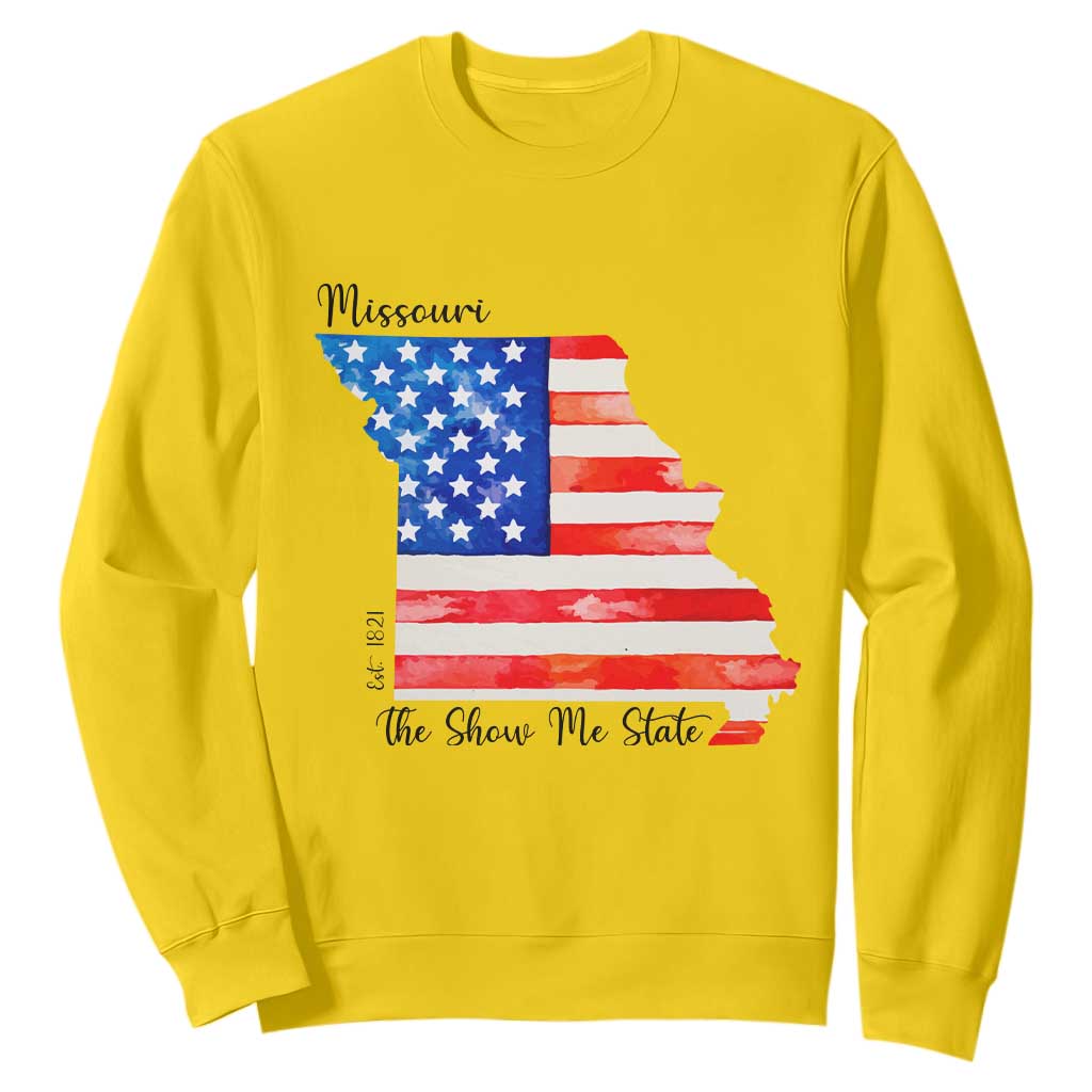 The Show Me State Est 1821 Sweatshirt Proud Missourian Gift TS12 Daisy Print Your Wear