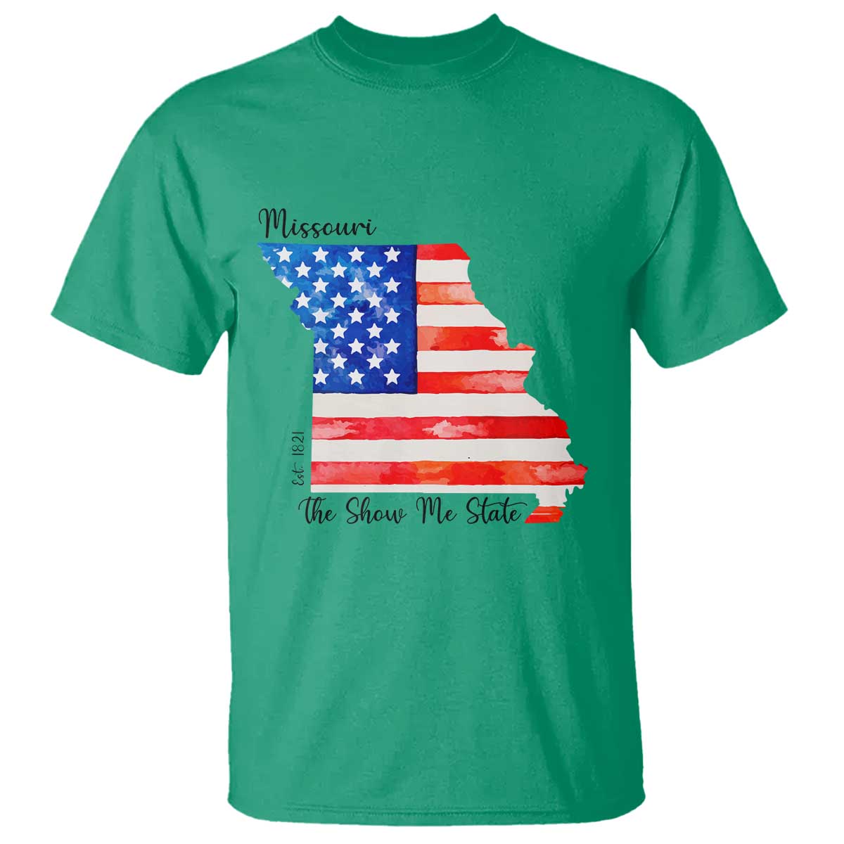 The Show Me State Est 1821 T Shirt Proud Missourian Gift TS12 Irish Green Print Your Wear