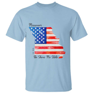 The Show Me State Est 1821 T Shirt Proud Missourian Gift TS12 Light Blue Print Your Wear