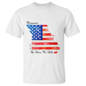 The Show Me State Est 1821 T Shirt Proud Missourian Gift TS12 White Print Your Wear