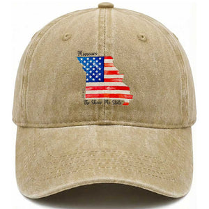 The Show Me State Est 1821 Washed Cotton Baseball Cap Proud Missourian Gift TS12 Print Your Wear