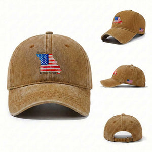 The Show Me State Est 1821 Washed Cotton Baseball Cap Proud Missourian Gift TS12 Washed Cap Universal Fit Yellow Ochre Print Your Wear