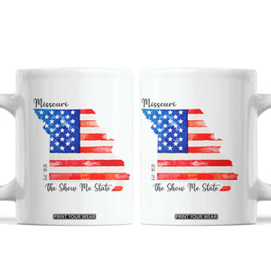 The Show Me State Est 1821 Coffee Mug Proud Missourian Gift TS12 White Print Your Wear