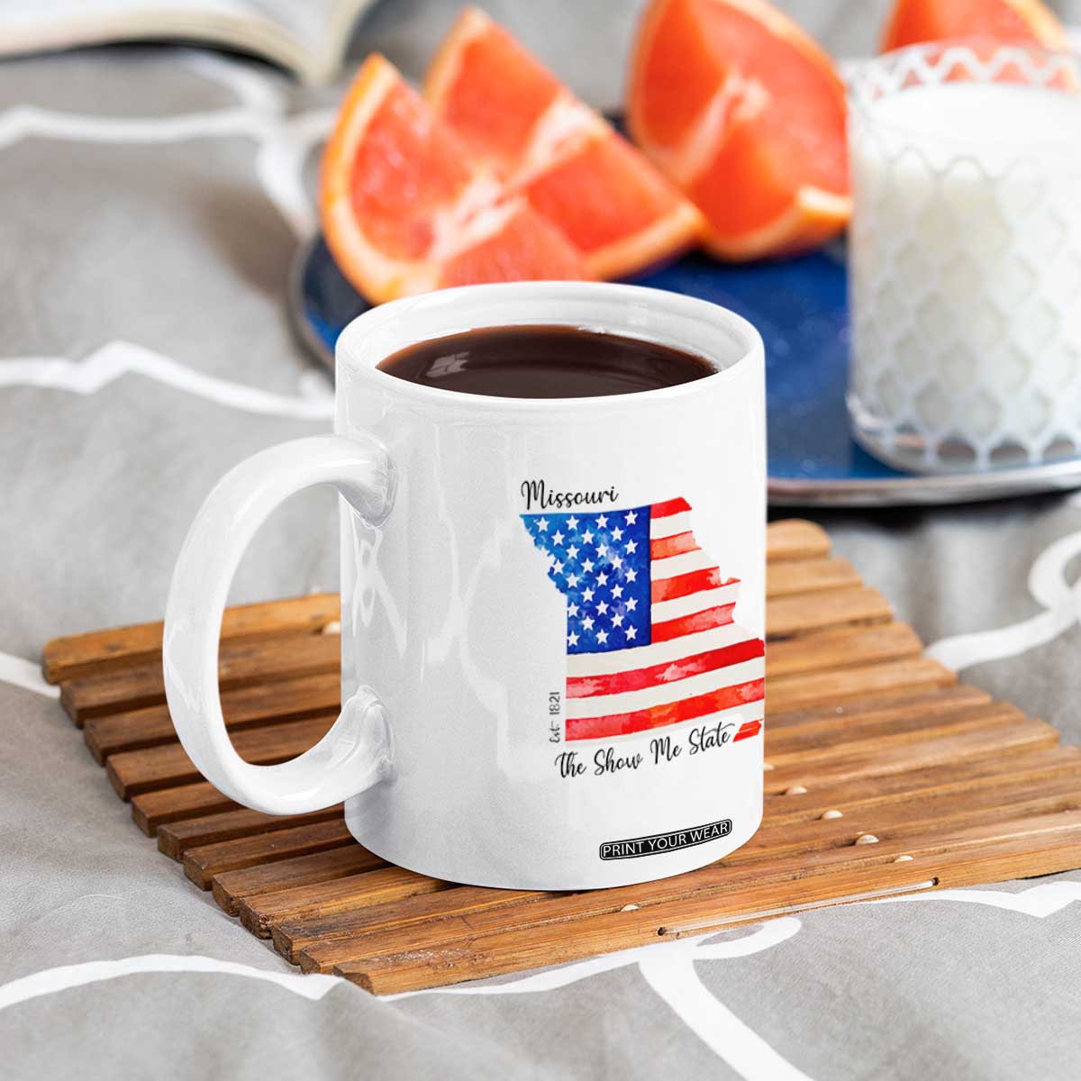 The Show Me State Est 1821 Coffee Mug Proud Missourian Gift TS12 Print Your Wear