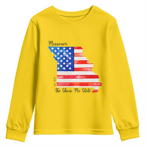 The Show Me State Est 1821 Youth Sweatshirt Proud Missourian Gift TS12 Daisy Print Your Wear